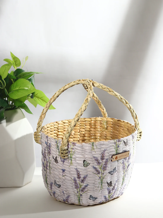 Round Hamper Basket | Seagrass Fruit Basket